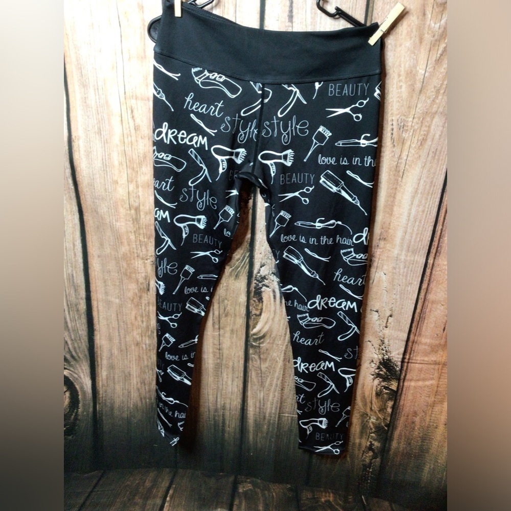 XL Black Hairstylist Leggings (0107)
